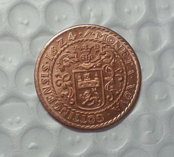 Rare 1624 Copper European 31mm (1981) Copy Coin commemorative coins