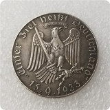 Type #9_1933 German WW2 Commemorative COIN COPY FREE SHIPPING