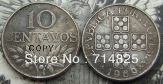 1969 PORUGAL 10 CENTAVOS Copy Coin commemorative coins