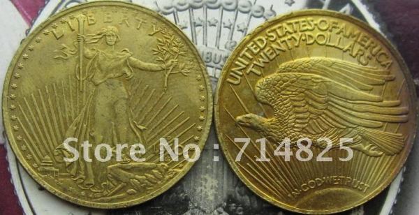 COPY REPLICA 1910-D Gold $20 Saint Gaudens Double Eagle