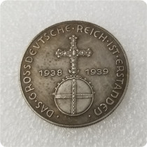 Type #18_1938-1939 German WW2 Commemorative COIN COPY FREE SHIPPING