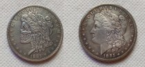 Hobo Nickel two face 1885 Morgan Dollar COPY COIN