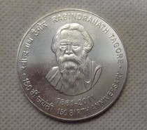 2011 India 150 Rupees (Rabindranath Tagore) COPY COIN commemorative coins