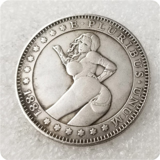 Type#16_Sexy girl Morgan Dollar Hobo Nickel Coin COPY COIN-replica commemorative coins