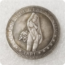 Type#20_Sexy girl Morgan Dollar Hobo Nickel Coin COPY COIN-replica commemorative coins