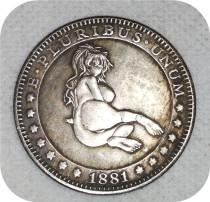 Type#3_Sexy girl Morgan Dollar Hobo Nickel Coin COPY COIN-replica commemorative coins