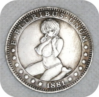 Type#2_Sexy girl Morgan Dollar Hobo Nickel Coin COPY COIN-replica commemorative coins