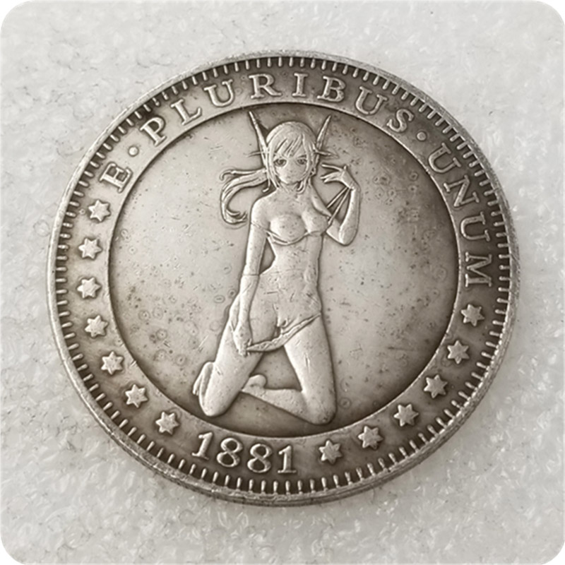 Sexy girl Morgan Dollar Hobo Nickel Coin COPY COIN-replica