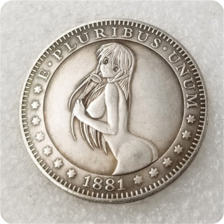 Type#23_Sexy girl Morgan Dollar Hobo Nickel Coin COPY COIN-replica commemorative coins