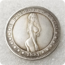 Type#10_Sexy girl Morgan Dollar Hobo Nickel Coin COPY COIN-replica commemorative coins
