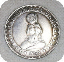 Type#5_Sexy girl Morgan Dollar Hobo Nickel Coin COPY COIN-replica commemorative coins