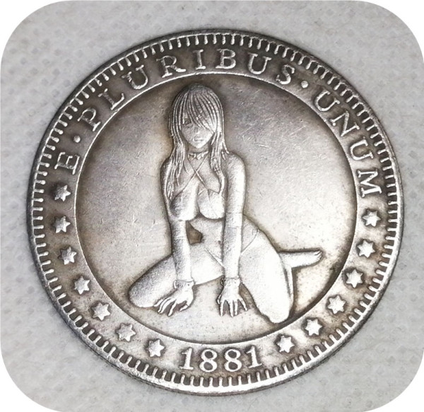 Type#4_Sexy girl Morgan Dollar Hobo Nickel Coin COPY COIN-replica commemorative coins