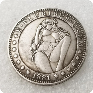 Type#18_Sexy girl Morgan Dollar Hobo Nickel Coin COPY COIN-replica commemorative coins