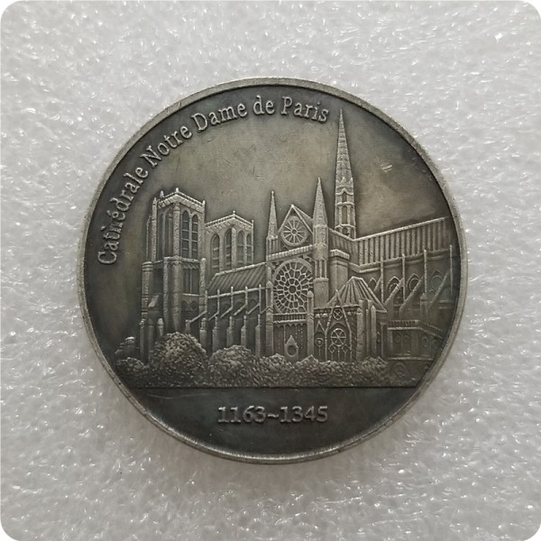 Hobo Nickel France Notre Dame DE Paris 5 Francs copy coin