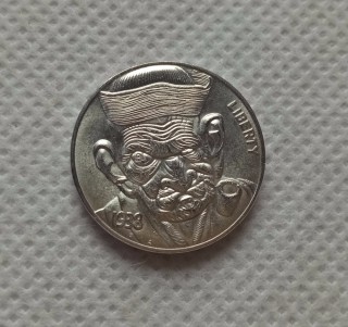 Hobo Nickel Coin_Type #29_1938-S BUFFALO NICKEL Copy Coin