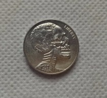 Hobo Nickel Coin_Type #13_1937-S BUFFALO NICKEL Copy Coin
