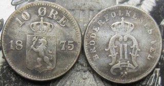 1875 Norway 50 Ore COIN COPY FREE SHIPPING