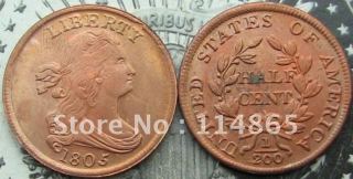 1805 Draped Bust Half Cent Copy Coin commemorative coins