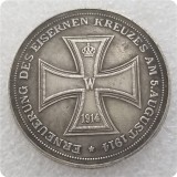Type #132_ 1914 German WW2 Commemorative COIN COPY FREE SHIPPING