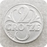1939 Poland (PROBA) 2 Grosze zinc copy coin