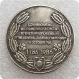 USA 1786-1986 Lynchburg Virginia Bicentennial Celebration Copy Coin