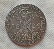 1624 Spanish Netherlands Patagon - Felipe IV 2 florins 8 sols COPY COIN FREE SHIPPING