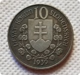1939 Slovakia 10 Ks commemorative coins copy coins medal