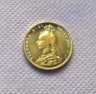 1888 British Gold Copy Coin commemorative coins
