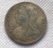 commemorative coins United Kingdom 1893 1/2 Crown- Victoria 3rd portrait copy coins