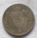 commemorative coins United Kingdom 1893 1/2 Crown- Victoria 3rd portrait copy coins