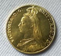 1891 British Gold Copy Coin commemorative coins-replica coins medal coins collectibles