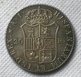 1809 Spain 20 Reales - Joseph Napoleon COPY commemorative coins