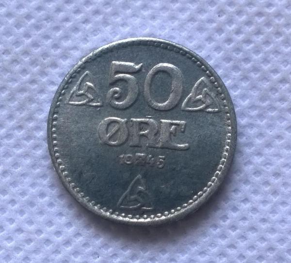 1945 Norway 50 Ore Copy Coin commemorative coins