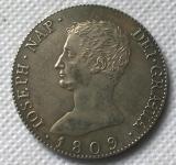1809 Spain 20 Reales - Joseph Napoleon COPY commemorative coins