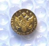 1748 Russia Gold Copy Coin commemorative coins