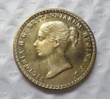 UNA AND THE LION 1839 QUEEN VICTORIA 5 REPLICA Copy Coin commemorative coins