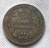commemorative coins Italian states 1848 5 Lire copy coins