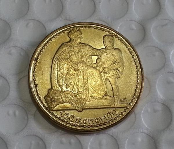 POLAND 100 ZLOTYCH 1925 - KONSTYTUCJA Copy Coin commemorative coins