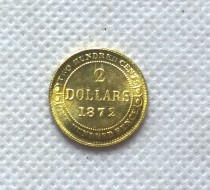 1872 Canada 2 Dollars Gold coin COPY FREE SHIPPING