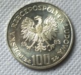 1983 Poland 100 Zlotych COIN UNC COPY commemorative coins