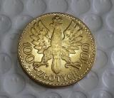 1925 R. POLAND 100 ZLOTYCH Copy Coin commemorative coins-replica coins medal coins collectibles