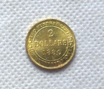 1880 Canada 2 Dollars Gold coin COPY FREE SHIPPING