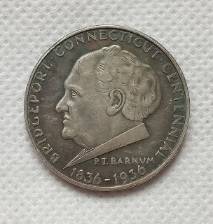 1936 Bridgeport Connecticut Commemorative Silver Half Dollar COPY commemorative coins
