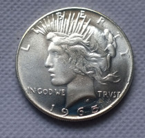 1965-P Peace Dollar Copy Coin commemorative coins