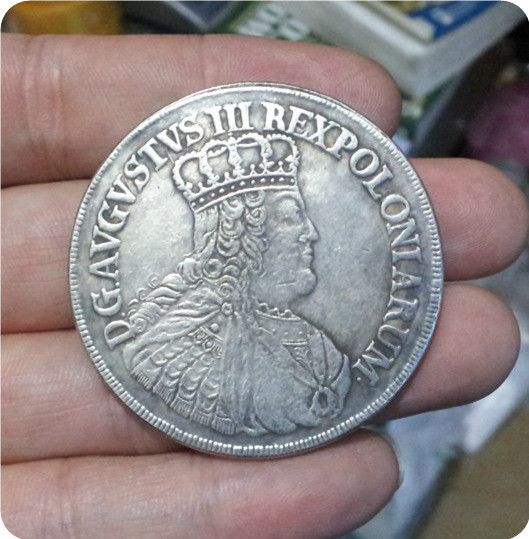 Poland-THALER-1753-AVGUSTUS-III-Rex-Pol -replica coins medal commemorative coins