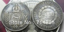 1867 BRAZIL 2000 REIS COPY commemorative coins