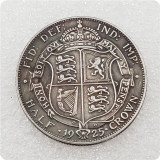 1925 United Kingdom 1/2 Crown - George V (2nd type) Copy Coin
