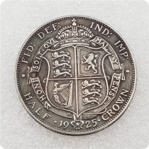 1925 United Kingdom 1/2 Crown - George V (2nd type) Copy Coin