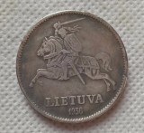 1936 Lithuania 10 Litu (Vytautas) COPY COIN commemorative coins
