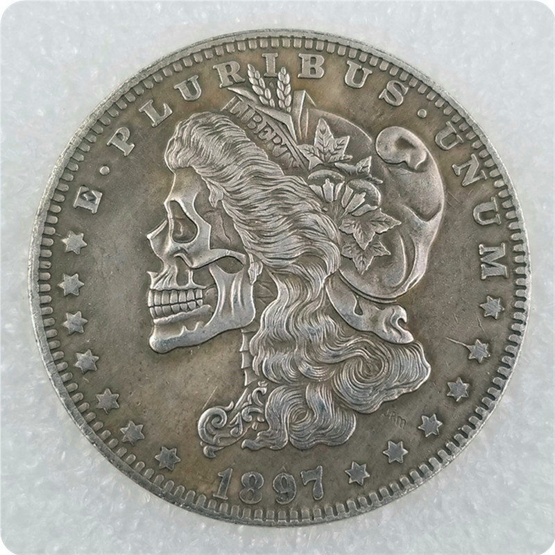 Best Morgan US Dollar – Hobo Nickel Münze – Alte Sammelmünze, Versilbert – 1923